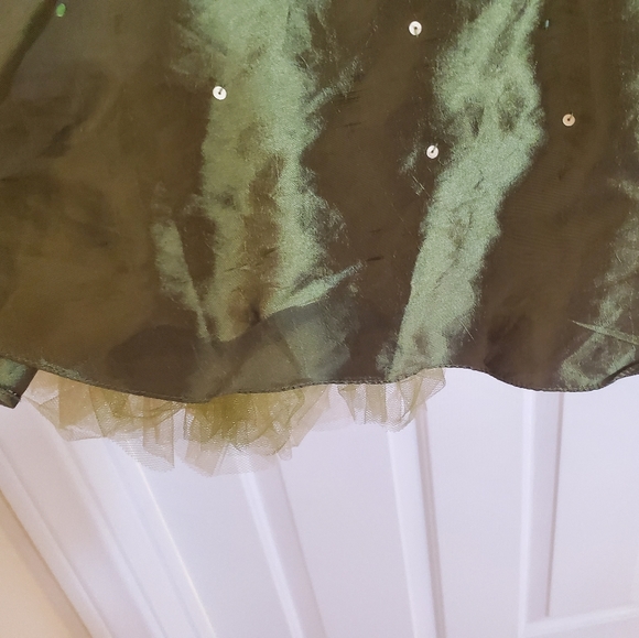 Green Dress with Sequence Embellishments - Picture 2 of 2